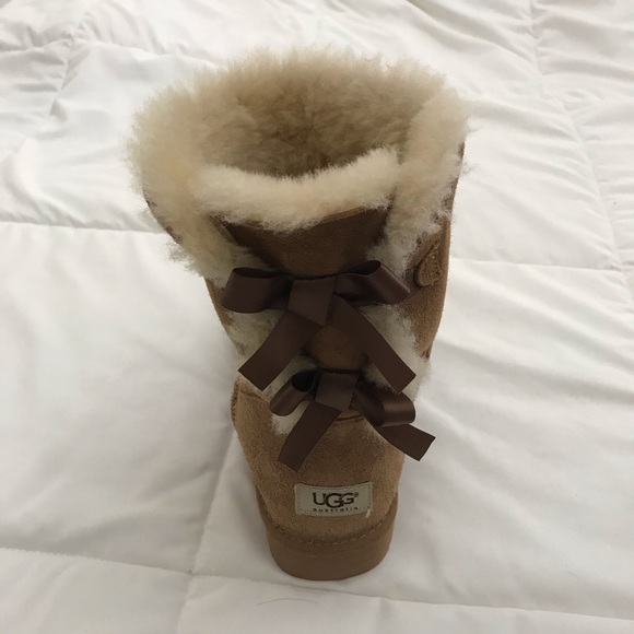 Womens UGG® Bailey Bow II Boot - Chestnut - Picture 8 of 15